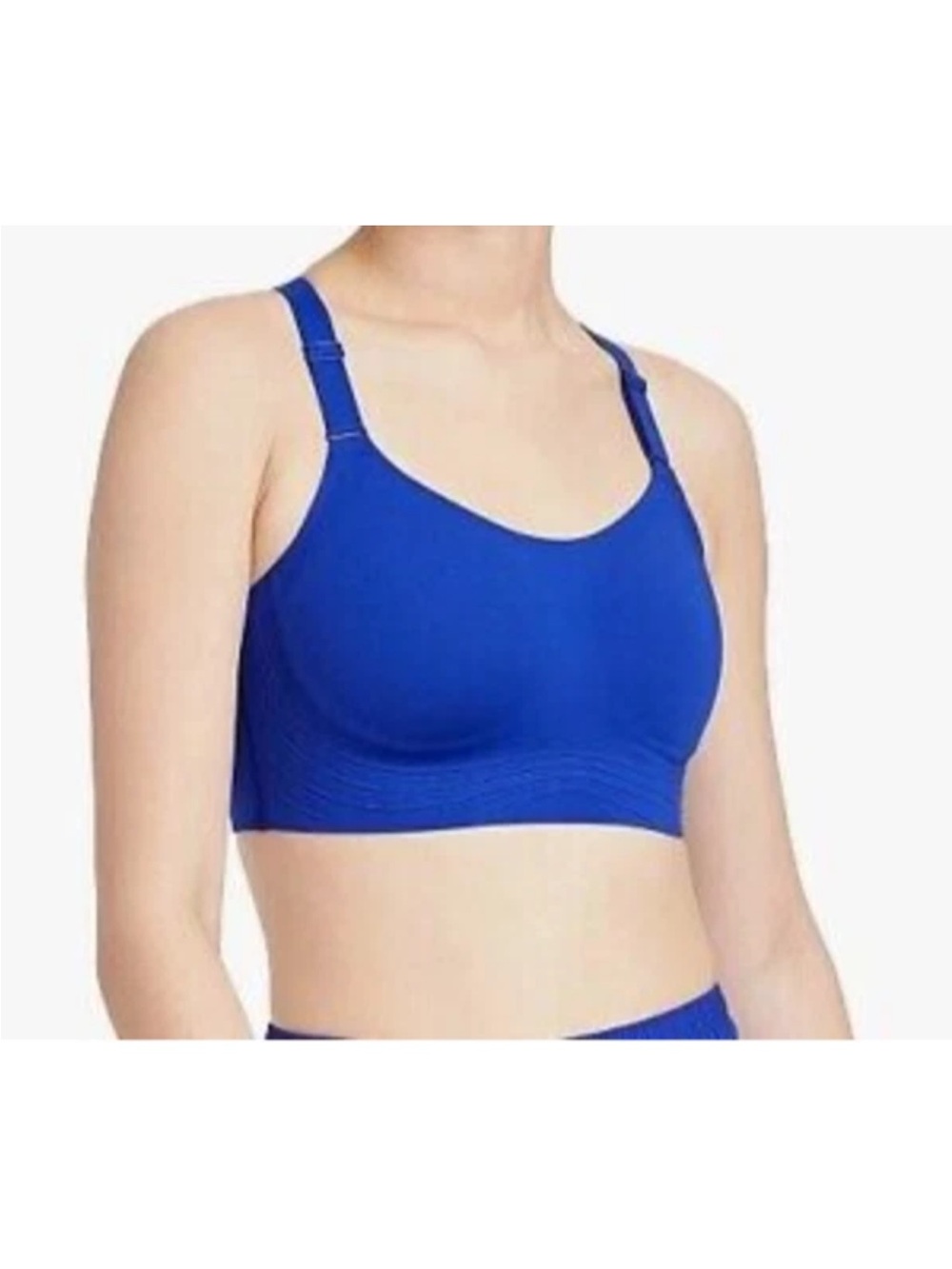 NWOT Seamless high impact Racerback Sports Bra - Royal Blue - Picture 5 of 6